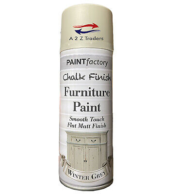 Muebles De Tiza gris de invierno de pintura en aerosol aerosol suave toque Acabado Mate 400ml