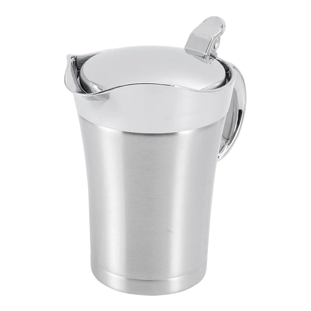 Salsa in acciaio inox barca insalata condimento dispenser ciotola sugo tazza succo