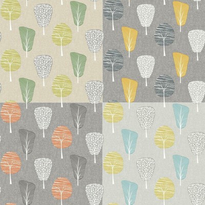 Arthouse Retro Albero Foglia Grigio Giallo Senape Ocra Qualità Carta da parati 902309 NUOVI 