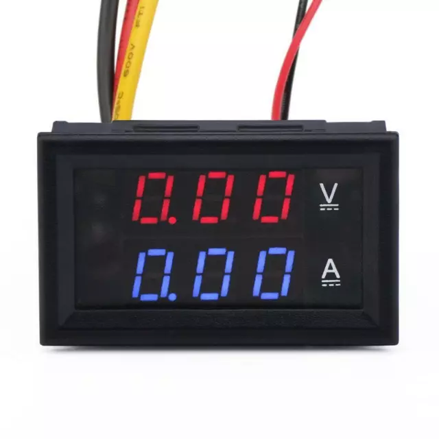 DC 10A LED Digitalanzeige Volt Strom-Spannungsmesser Voltmeter Amperemeter 100V