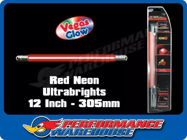 Vegas Glow Ultrabrights 12 Inch Neon Red Pulses To Music Car Ute Boat