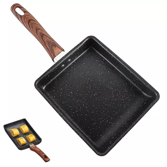 Frying Pan Rectangle Omelette Pans Small Home Flat-Bottomed Cooking Tools