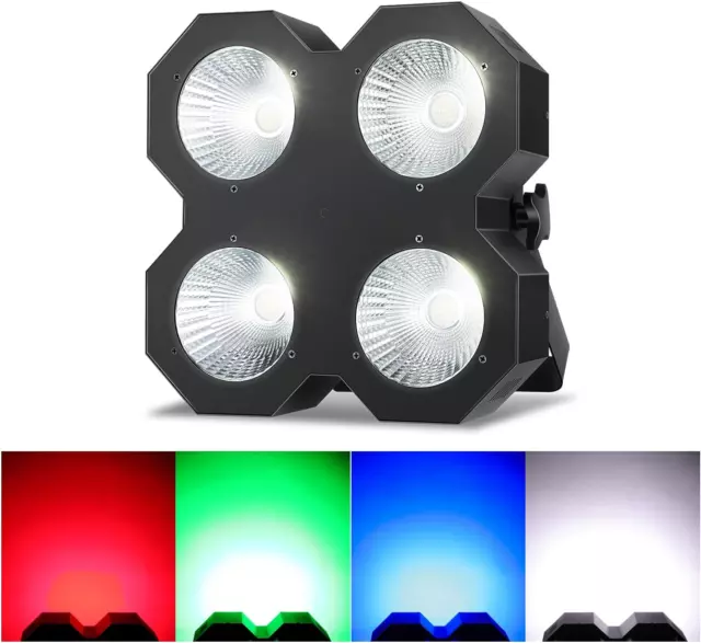 COB Par Lights for Stage 4-Way LED Blinder & Strobe DJ Lights 200W RGBW