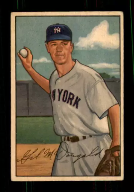 1952 Bowman #33 Gil McDougald VGEX RC Rookie Yankees 528350