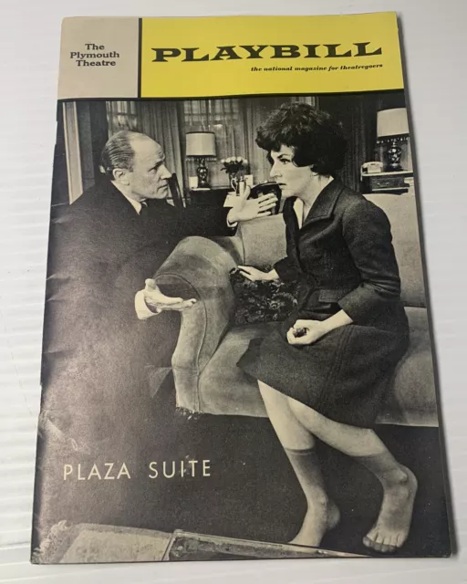 Plaza Suite Playbill 1969 The Plymouth Theater