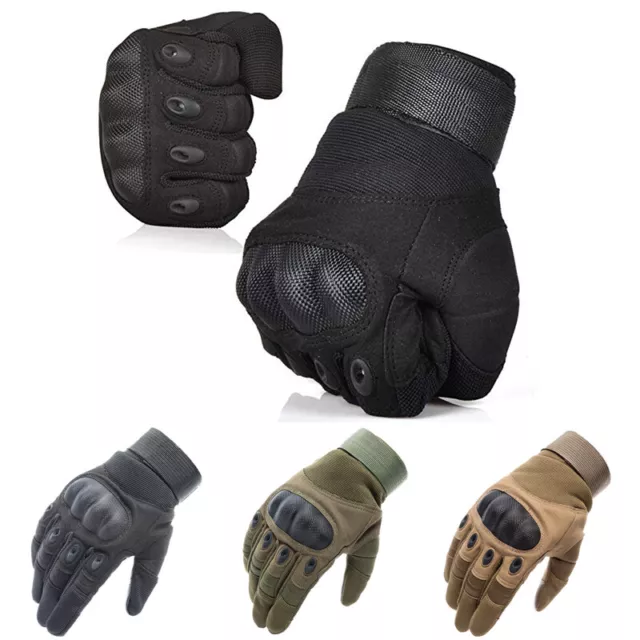 Motorcycle Motorbike Biker Full Finger Gloves Touch Screen MX Knuckle Protection