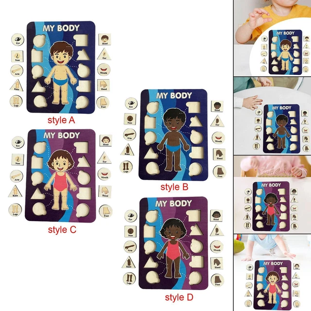 LEARNING HUMAN BODY Parts Body Puzzle for Kids Learning Activities ...