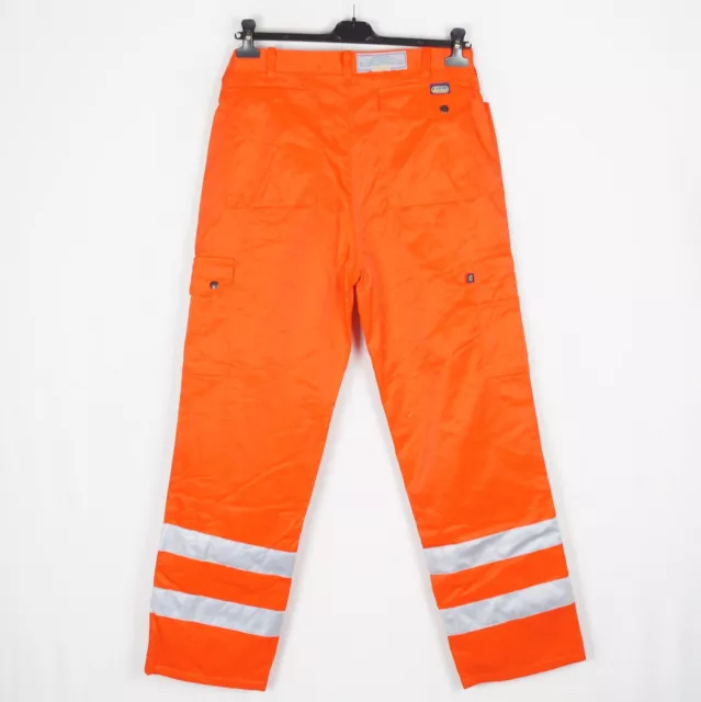 Snickers Hombres Pantalones Militares Talla ~ W34 L32 Naranja Cremallera Ropa 2