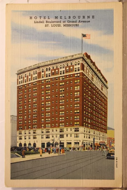 Missouri MO St Louis Hotel Melbourne Postcard Old Vintage Card View Standard PC