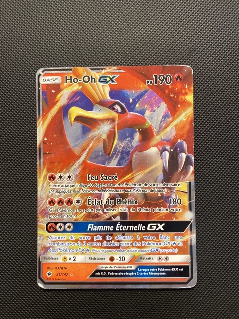 Pokémon Carte Ho-Oh-GX SM Burning Shadows - Carte à Collectionner 21/147