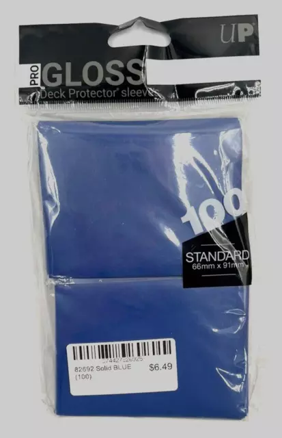 100 Ultra Pro Matte Deck Protector Standard Card Sleeves (Blue)