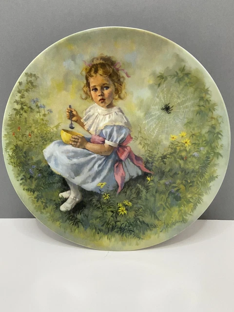 1981 Reco Little Miss Muffet By John McClelland Mother Goose Series Plate