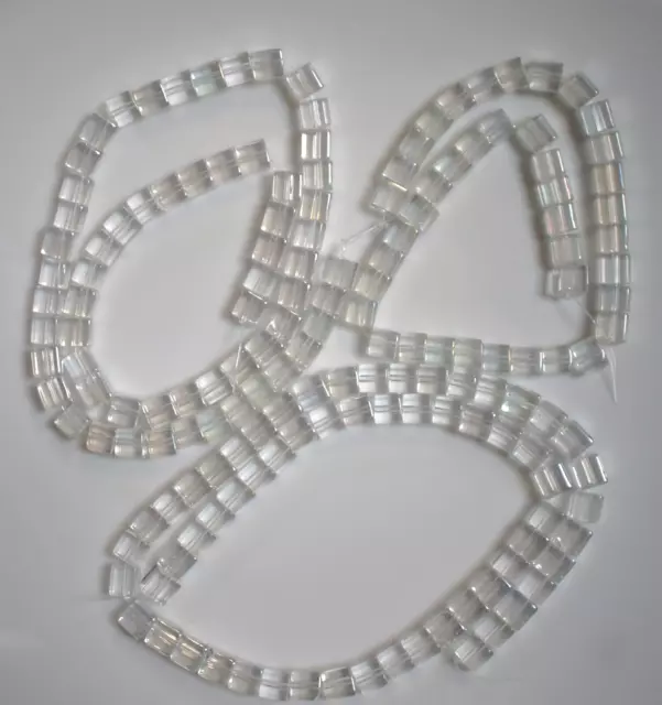 Glaswürfel transparent 6 mm  aus Hobbyauflösung 162 Perlen