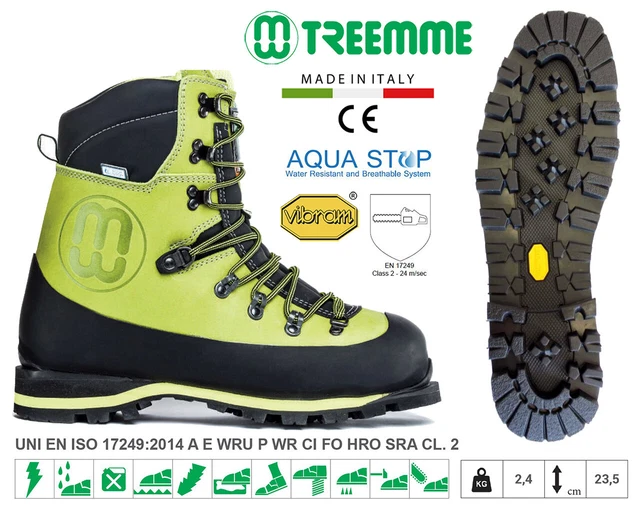 TREEMME Scarpone CE 17249 antitaglio CL.2 fodera AQUASTOP e suola TRAIL 91113-2T TREEMME Scarpone CE 17249 antitaglio CL.2 fodera AQUASTOP e suola TRAIL 91113-2T