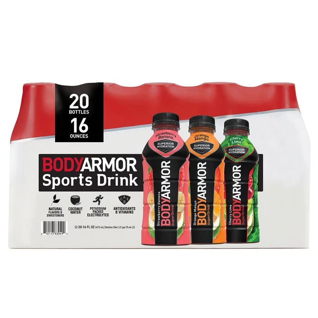 BODYARMOR SPORTS DRINK Variety Pack, 16 Fluid Ounce (20 Pack) £52.48