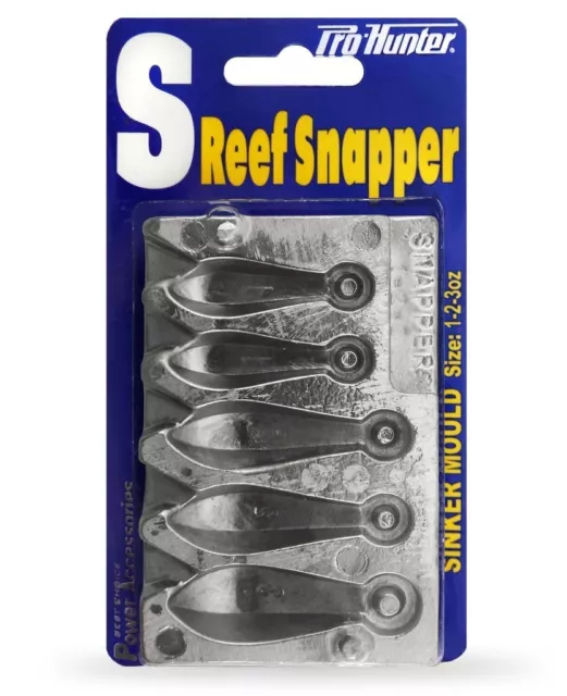 Pro Hunter Small Reef Sinker Mould Reef - (1oz, 2oz, 3oz)