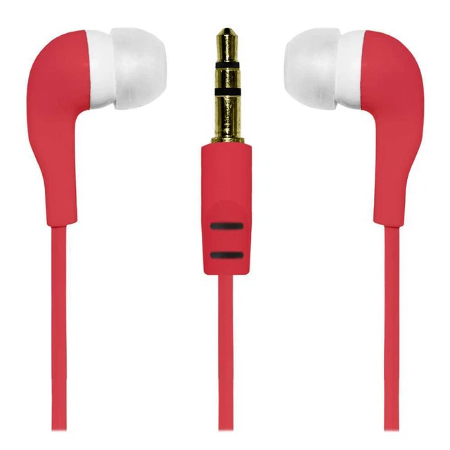 Oreillettes Filaires Jack 3.5 mm Compatible Xiaomi Redmi Note 10 9 8 7 6 Rouge
