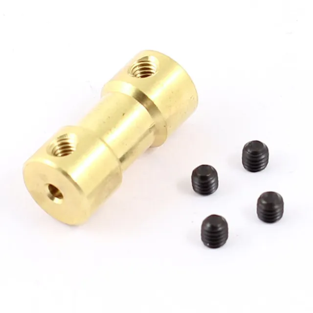 RC Airplane Helicopter 2.3mm to 2mm Brass Joint Motor Shaft Coupling Coupler