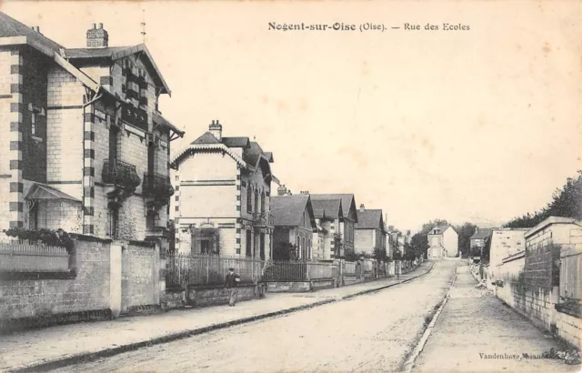 Cpa 60 Nogent Sur Oise / Rue Des Ecoles