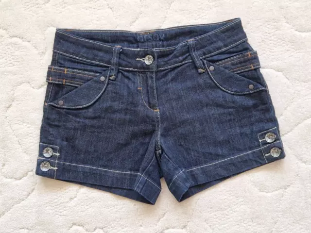 Orsay -  Damen  Mini Jeans Shorts - Gr. S - Dunkelblau - kurze Hose