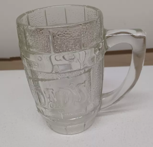 Heavy Vintage Dad’s Old Fashioned Root Beer Soda Glass Mug VERY HEAVY