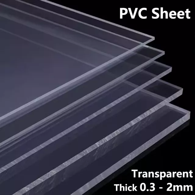 Transparent PVC Sheet Plate Thick 0.3mm-2mm Plastic Panel Hard Insulation Board