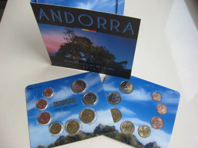 Andorra 2015 Kms Münzen Satz Coin Set St Bu 3,88 Euro Kursmünzensatz Im Blister