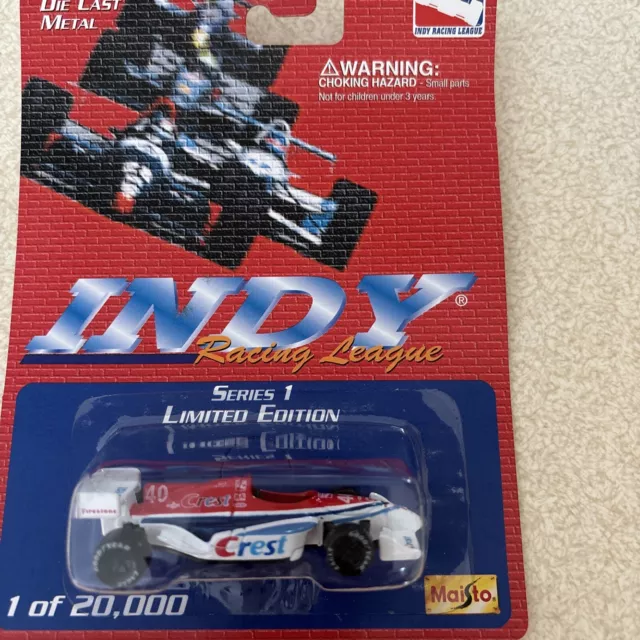 Maisto Indy Racing League Indy Race #40 Crest Jack Miller 1:64 New