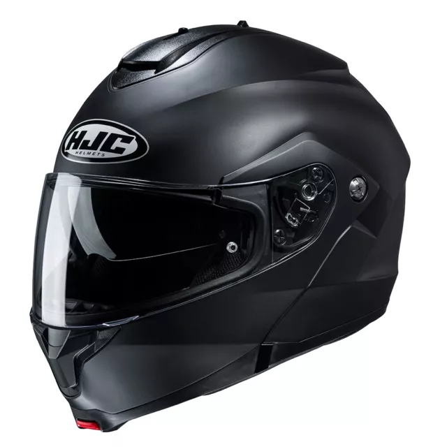 HJC C91 Matt Black Flip Up Modular Motorcycle Helmet - L and XL