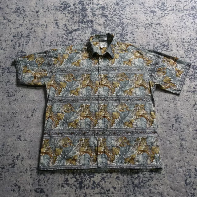 VINTAGE Pierre Cardin Shirt Mens Large Vacation Traditional Wear Hawaii 80s VTG