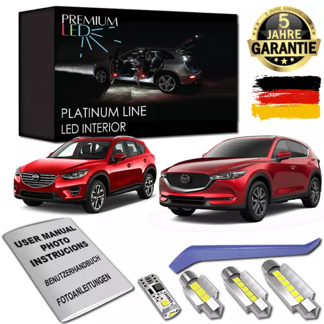 Mazda CX-5 LED Innenraumbeleuchtung Premium Set 8 SMD weiß Canbus KE KF CX5