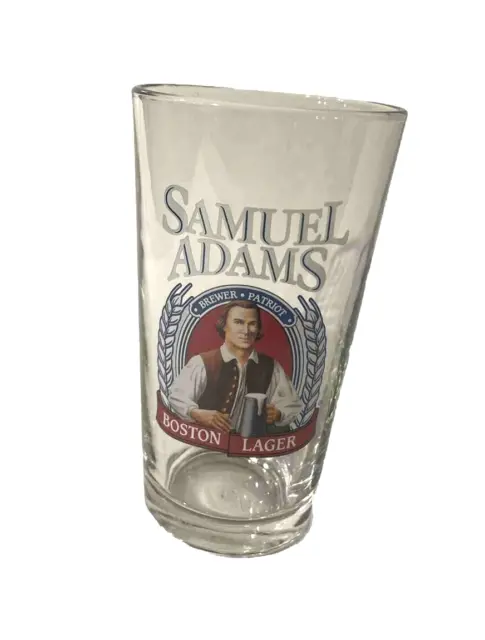 Samuel Adams Boston Lager Brewer Patriot Ale Pint Beer Glass 14 oz Clear Glass