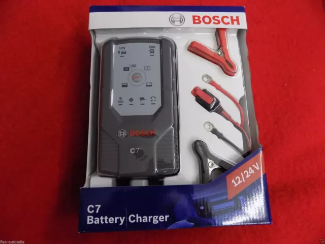 Chargeur de batterie automatique 12/24V 7A - BOSCH C7