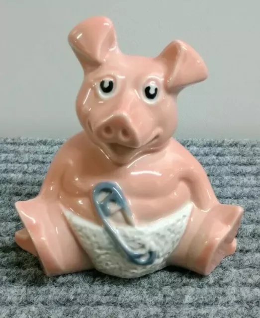 Vintage Nat West Pig Baby Woody Piggy Bank Money Box Wade England Collectable
