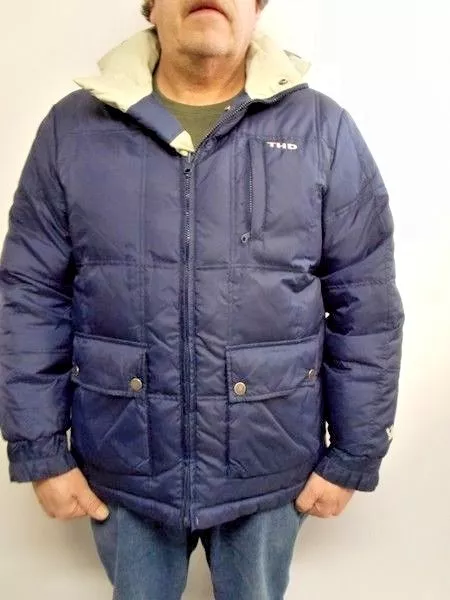 Tommy Hilfiger Denim THD Reversible Down Puffer Jacket Men's Size Small RN 77806 2