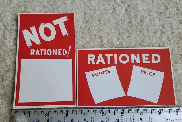 Ww2 Sign Display ORIGINAL WW2 1940’S War Ration Sign Store Display POS Lot Of 2 £13.49 ...
