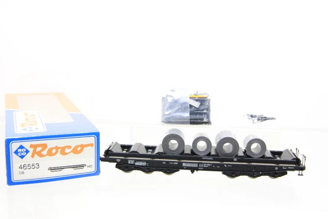 WAGON DE TRANSPORT roulant H0 Roco 46553 Deutsche Bahn wagon de ...