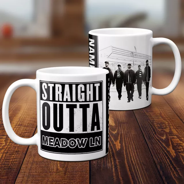 Personalised Nottingham Mug Football Fan Cup Straight Outta Retro Dad Gift SOM57