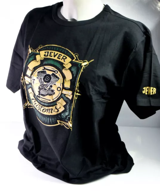 Jever Bier, Biker T-Shirt "Motiv 2 Motor" Shirt schwarz in M m. Logo