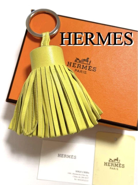 HERMES Keychain Carmen Lime keyring bag charm m88171967107HA