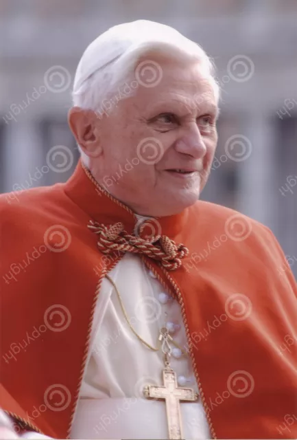 BENEDETTO XVI - Foto da Negativo Originale Studio Fotografico in Vaticano RARE