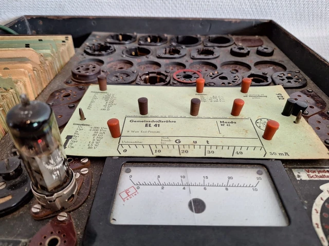 Valvo EL41 Tubo Objeto de Colección Tubos de Electrones Sammlerröhre Probado