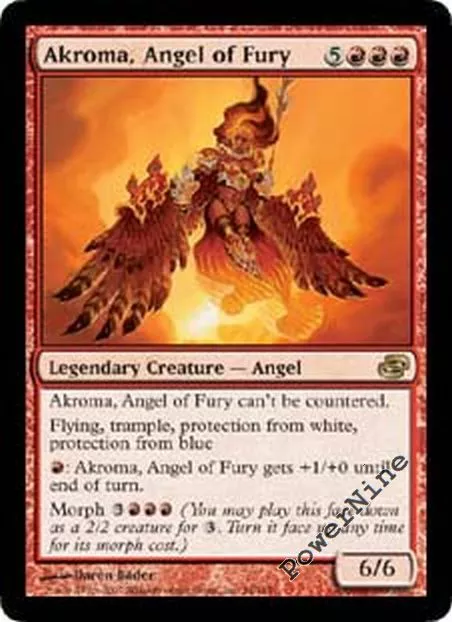 1 PLAYED Akroma, Angel of Fury - Red Planar Chaos Mtg Magic Rare 1x x1