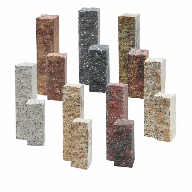 PALISADE CONCRETE WALL stone groin stone edge stones made of precious