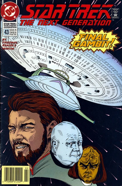 STAR TREK: THE NEXT GENERATION #43 VG/FN 1993 Krause DC Nst *ShipFree w/$35 Comb