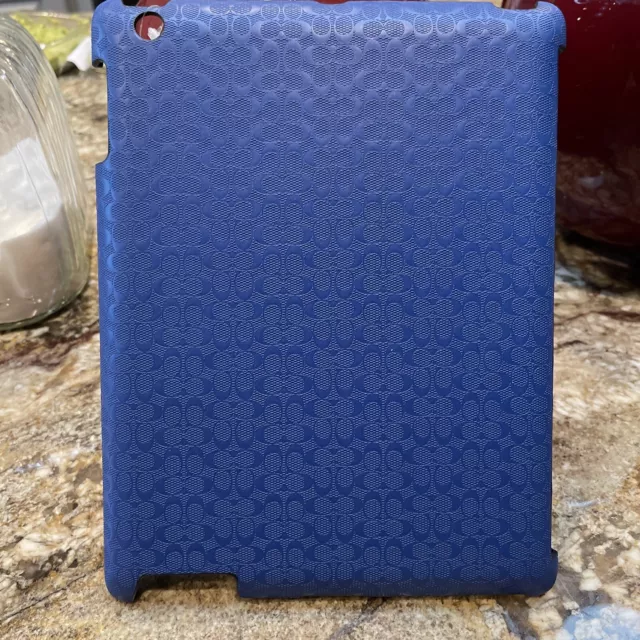 NWT COACH Blue Molded iPad 2 Case (2013) F64219