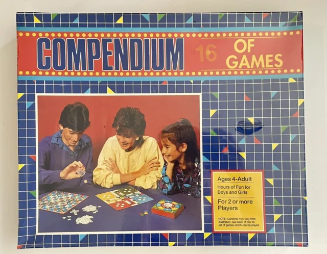 New in Box Vintage International Playthings Compendium of 16 Board Games  1980s 3