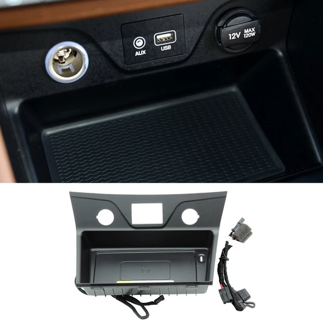 Caricabatterie wireless veloce e senza sforzo per Hyundai Tucson ABS materiale artistico