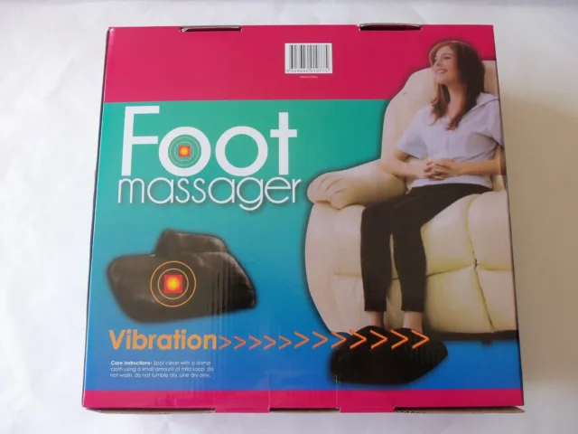 Peluche noir vibration masseur de pieds tissu confort - piles AA non incluses 2