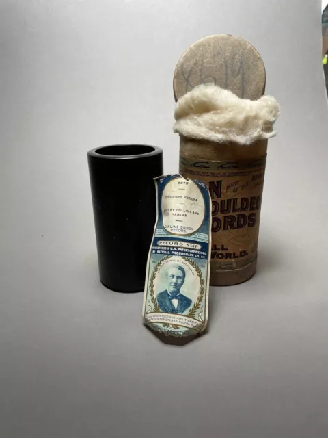 Edison Wax Phonograph Cylinder - Comic Song; Obt & Ors; Italian Racism